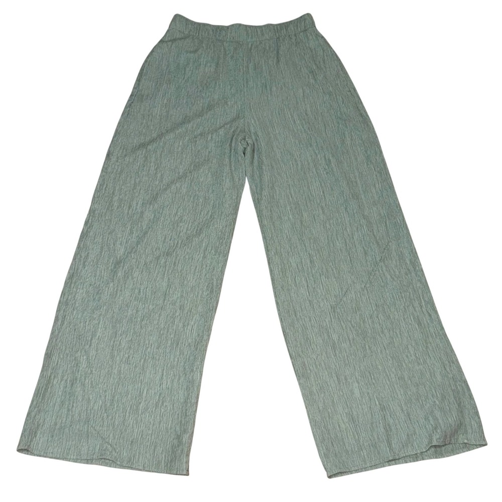Abercrombie & Fitch Women's Wide Leg Pull On Pants Sage Green Size Small - Picture 2 of 7